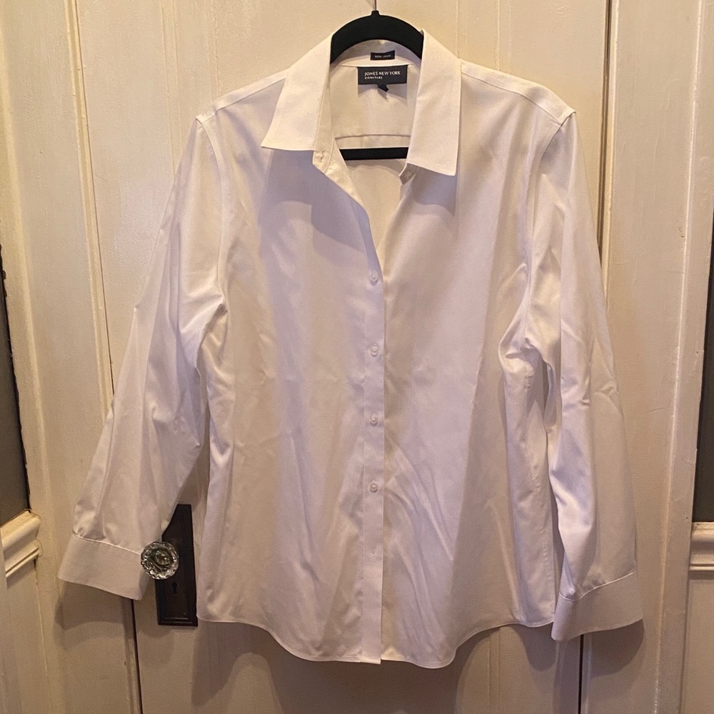 Jones New York White Non-Iron Shirt